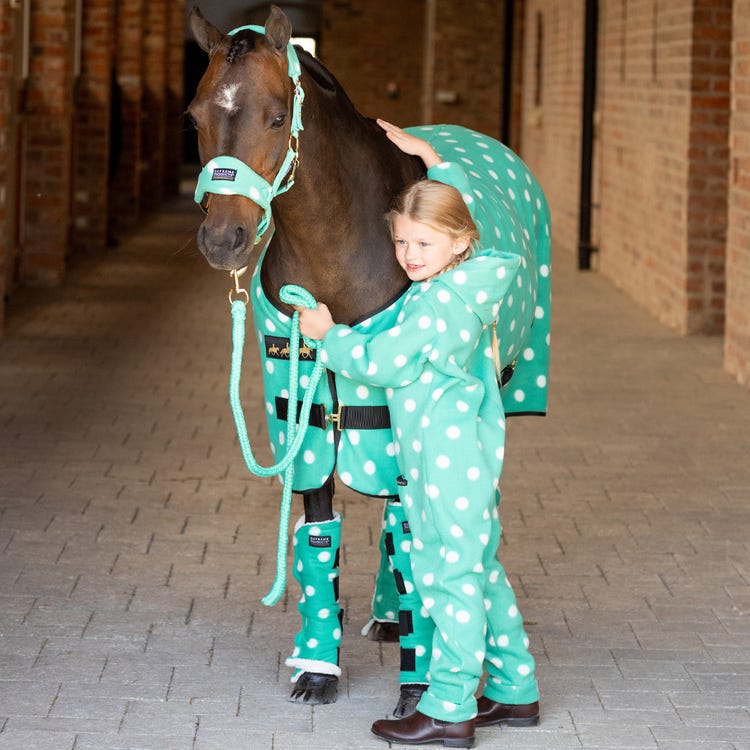 Supreme Products Dotty Fleece Head Collar &amp; Lead Rope image 7